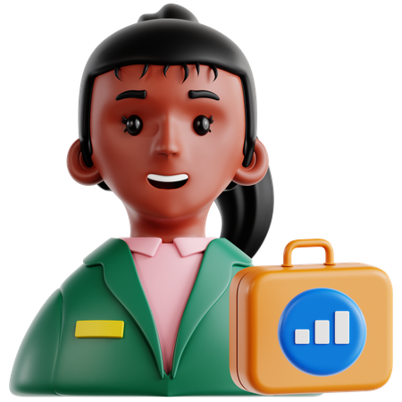Portfolio Manager  3D Icon