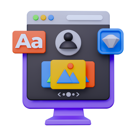 Portfolio Web  3D Icon