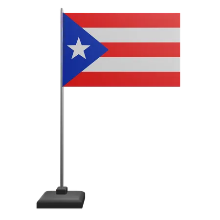 Drapeau de Porto Rico  3D Icon