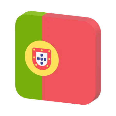 Portugal Flag  3D Icon