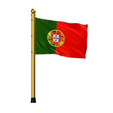 Portugiesische Flagge  3D Icon