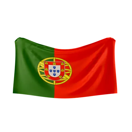 Portugiesische Flagge  3D Icon