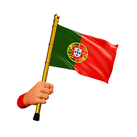 Portugiesische Flagge  3D Icon