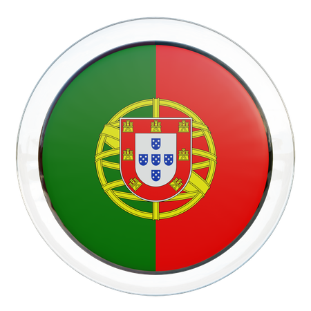 Portugiesische Flagge  3D Flag