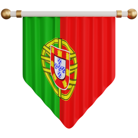 Portugiesische Flagge  3D Icon