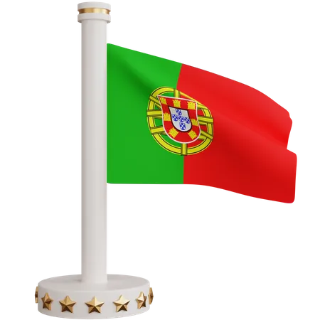 Portugal national flag  3D Icon