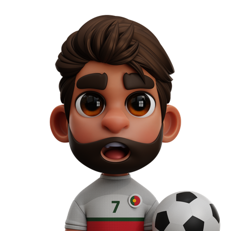 Portugal Player  3D Icon