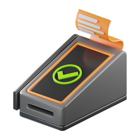 POS端末  3D Icon