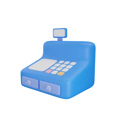Pos cash counter 3D Icon