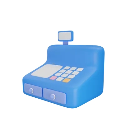 Contador de efectivo pos  3D Icon