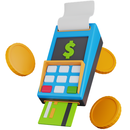 Pos Machine  3D Icon