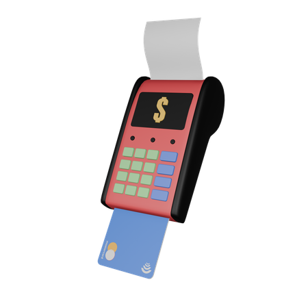 POS Machine  3D Icon