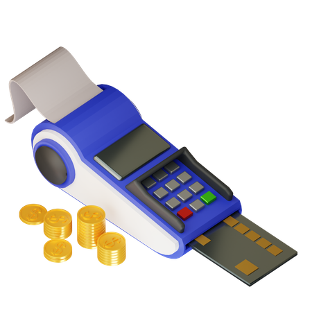 Pos Machine  3D Icon