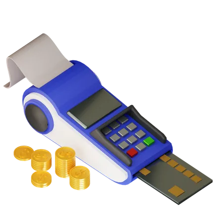 Pos Machine  3D Icon