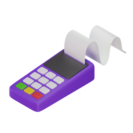 Pos Machine  3D Icon