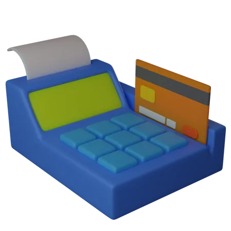 Pos Machine  3D Illustration