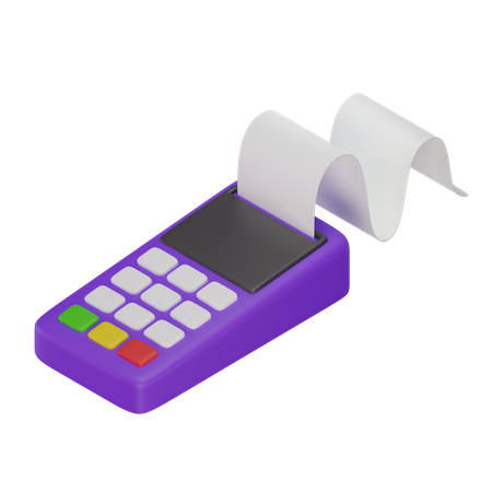 Pos Machine  3D Illustration