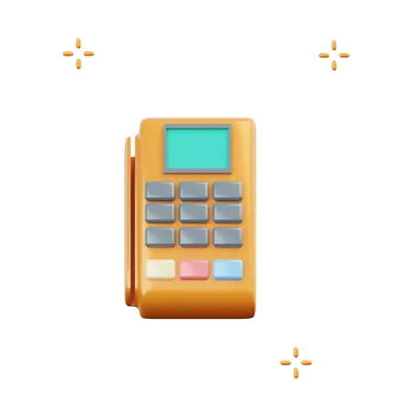 Pos Machine  3D Illustration