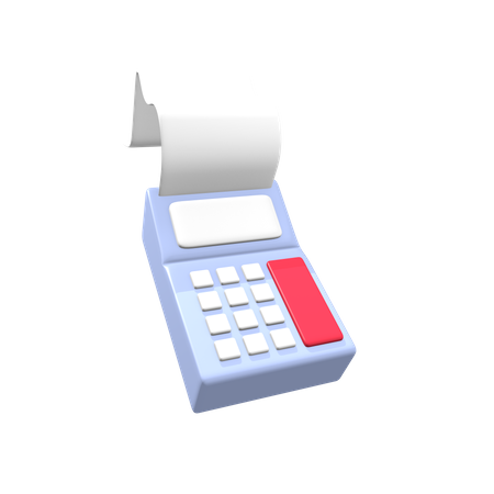 POS machine  3D Illustration