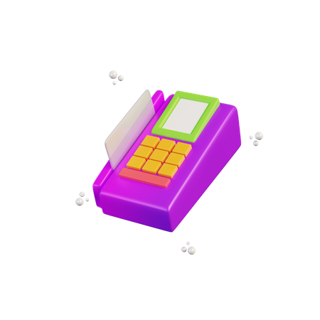 Pos Machine  3D Illustration