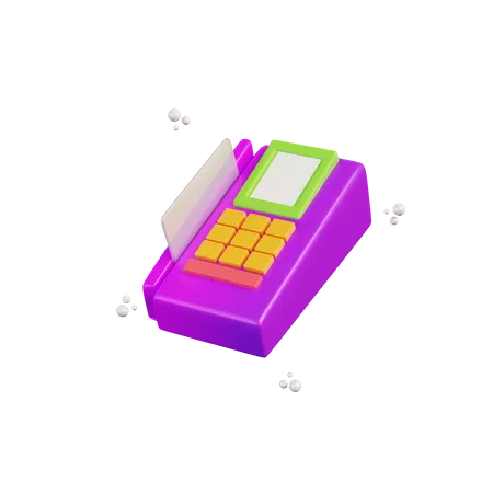 Pos Machine  3D Illustration