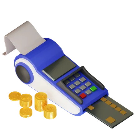 Pagamento 3 D Usando Cartao De Credito 3D Icon