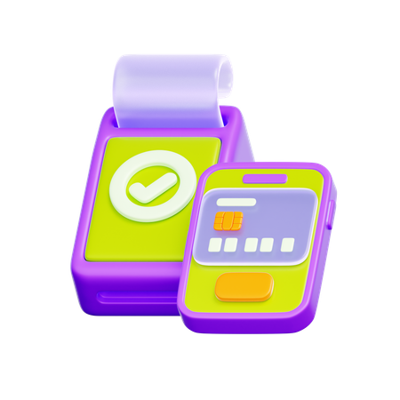 POS Mobile Payment  3D Icon