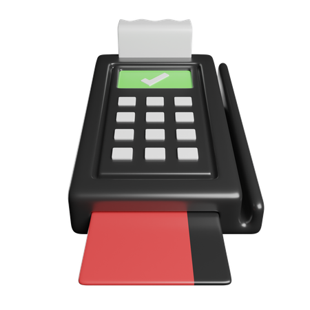 POS 터미널  3D Icon