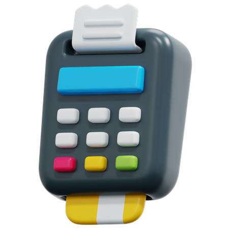 POS 터미널  3D Icon