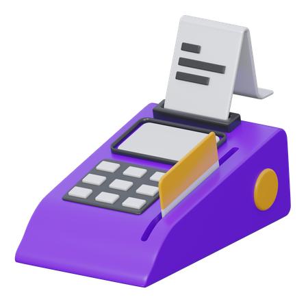 Pos Terminal  3D Icon