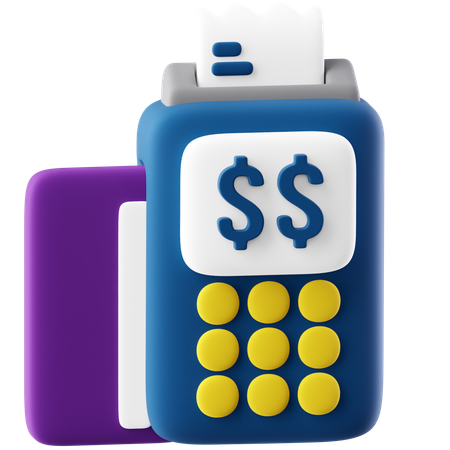 POS Terminal  3D Icon