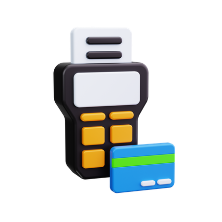 Pos Terminal  3D Icon
