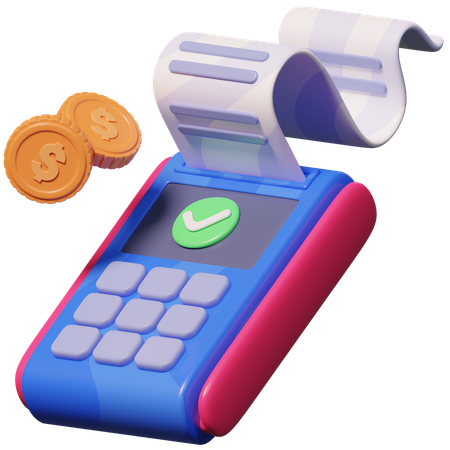 POS Terminal  3D Icon