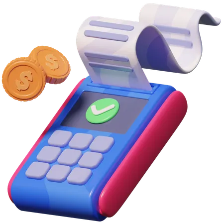 POS Terminal  3D Icon