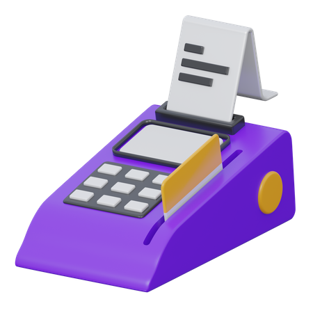 Pos Terminal  3D Icon