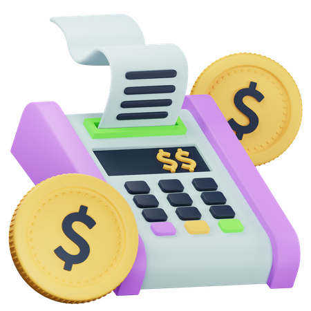 Pos Terminal  3D Icon