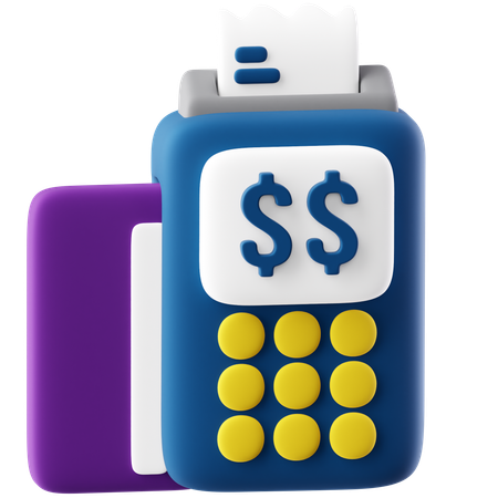 POS Terminal  3D Icon