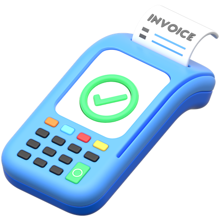 Pos Terminal Payment  3D Icon
