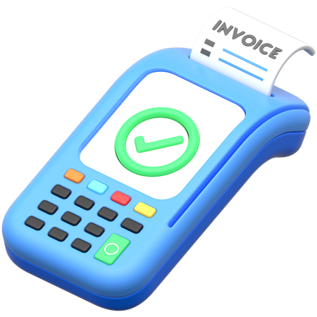 Pos Terminal Payment  3D Icon