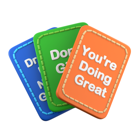Positive Affirmation Card  3D Icon