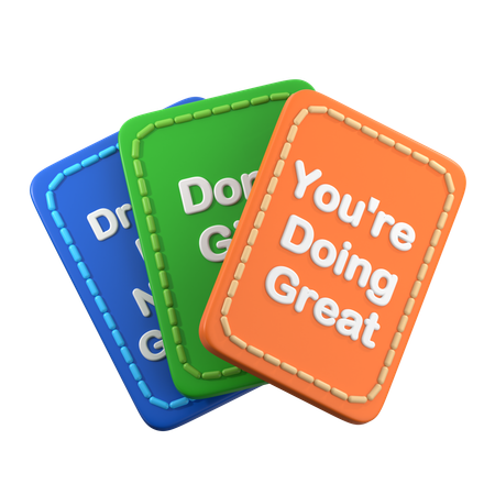 Positive Affirmation Card  3D Icon
