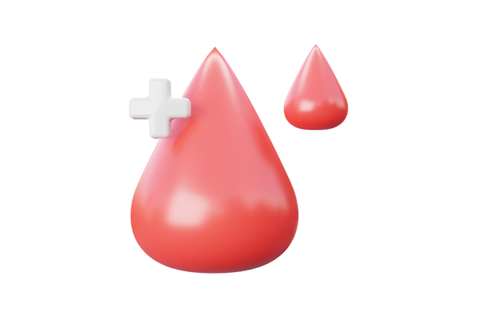 Positive Blood Group  3D Icon