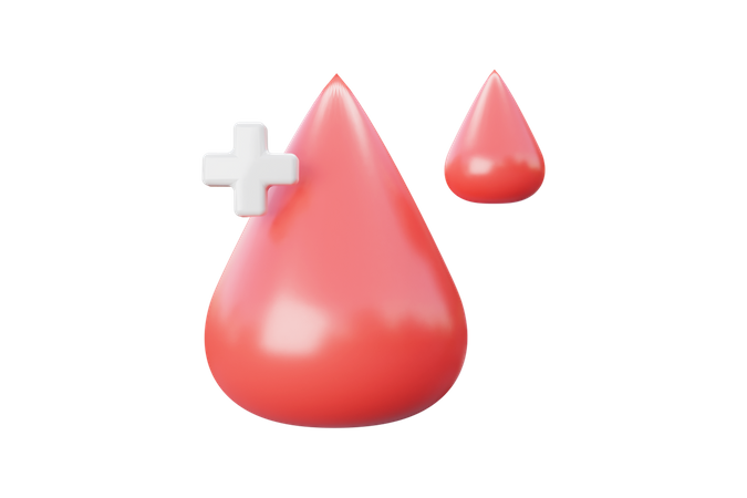 Positive Blood Group 3D Icon