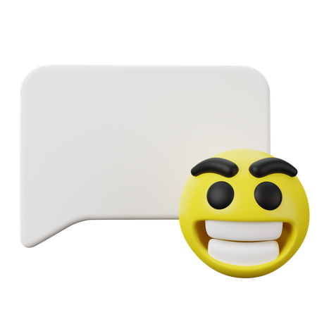 Positive Comment Bubble Chat  3D Icon