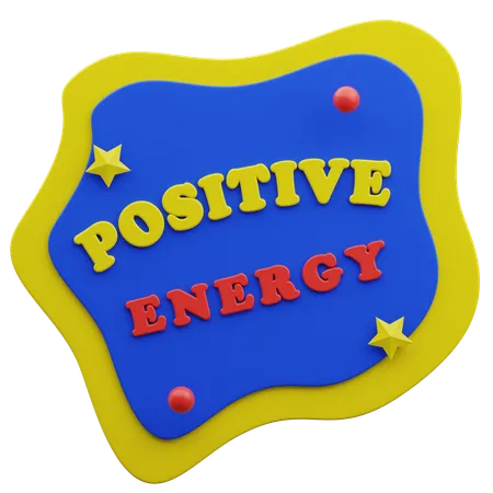 Positive Energy Word mark  3D Icon