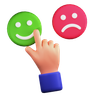 emoji feedback 3d illustration