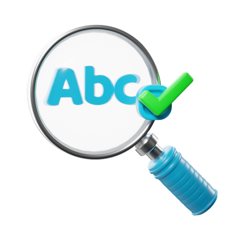 Positive Grammar Check  3D Icon