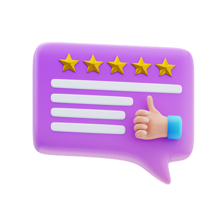 Positive Review  3D Icon