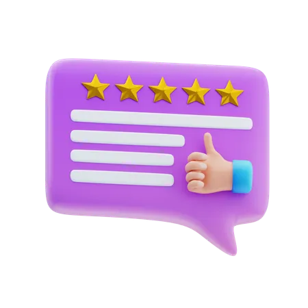 Positive Review  3D Icon