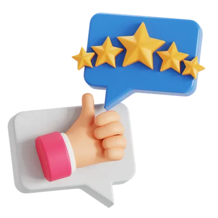 Positive reviews  3D Icon